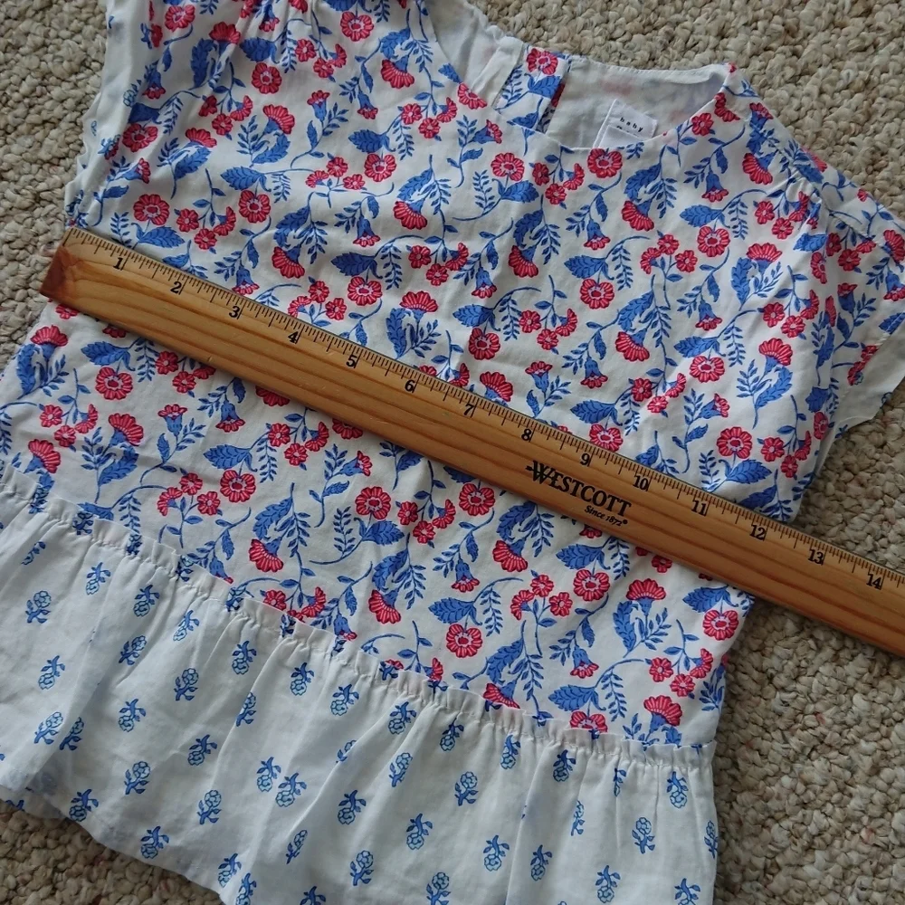 GAP kids floral outfit in pink & blue floral size 4
